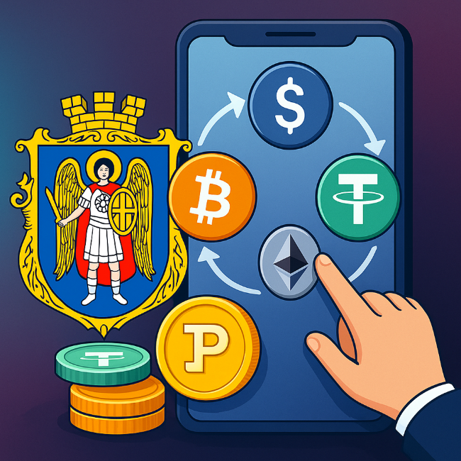 Обмен криптовалюты Киев